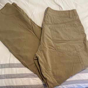 Kuhl pants, slightly worn. Khaki colored